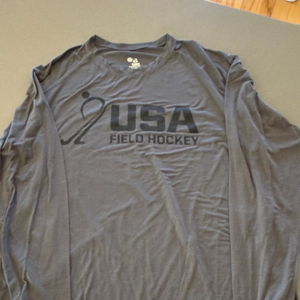 USA Field Hockey Long Sleeve Performance Tee - Men’s L